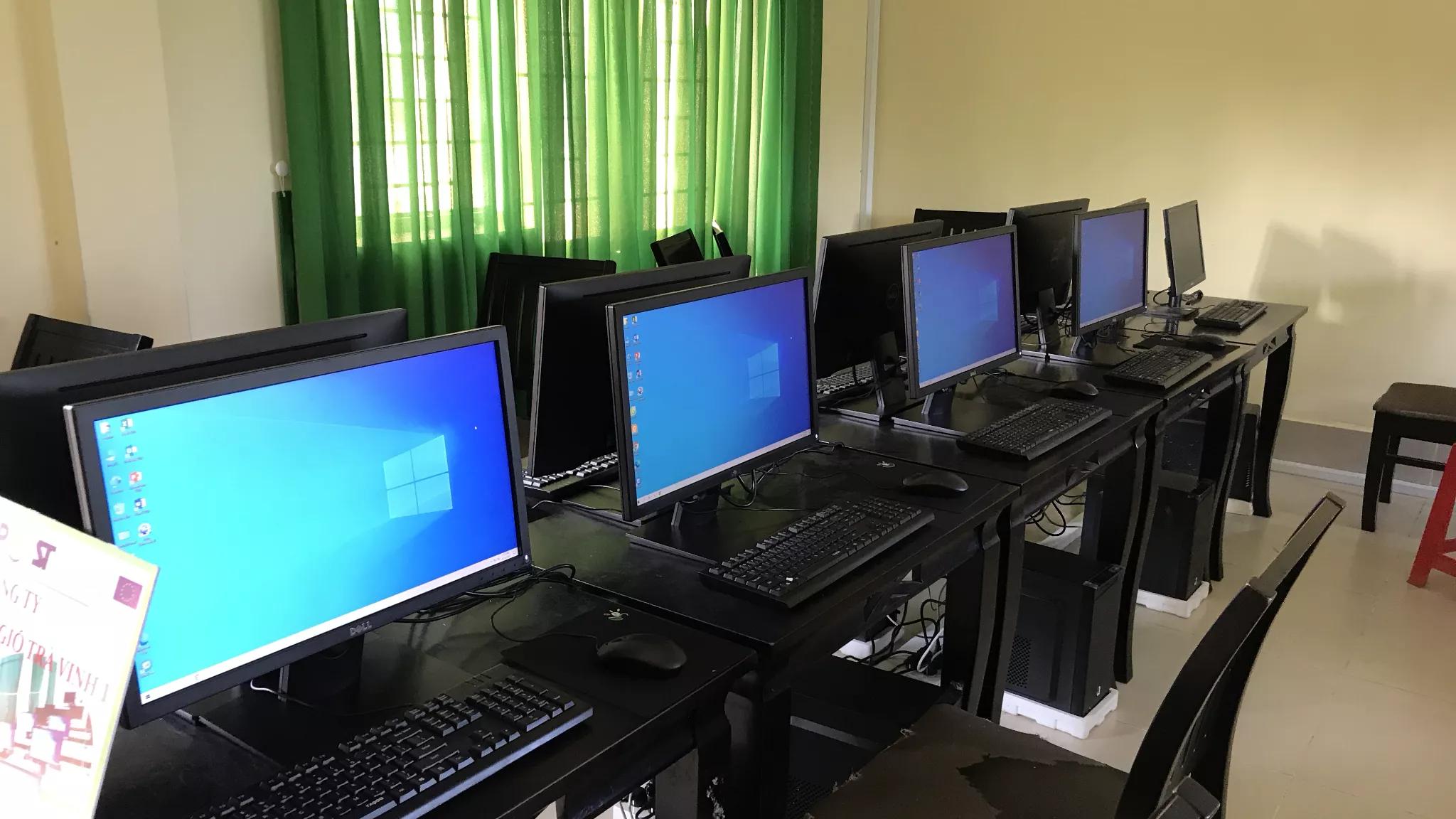 TWPC donated computers to schools in Tra Vinh Province